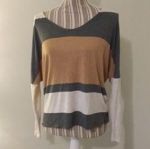 M&S Collection Colorblock Dolman Sleeve Top NWOT